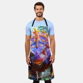 恐竜 エプロン (着用した状態)