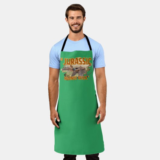 恐竜 エプロン (着用した状態)