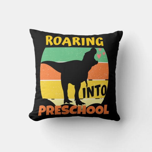 恐竜 – カッコいい幼稚園に急増 クッション (正面)