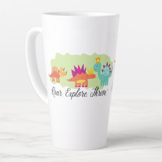 恐竜 カフェラテマグ (左アングル)