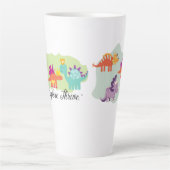 恐竜 カフェラテマグ (正面)