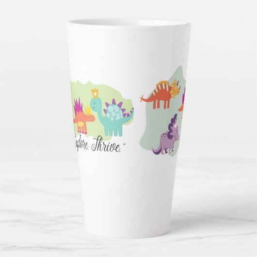 恐竜 カフェラテマグ (正面)