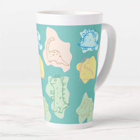 恐竜 カフェラテマグ (右アングル)