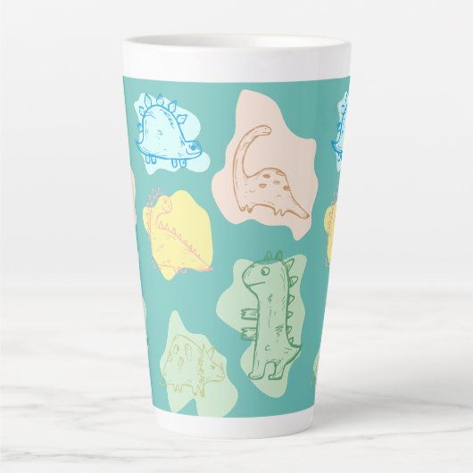 恐竜 カフェラテマグ (正面)