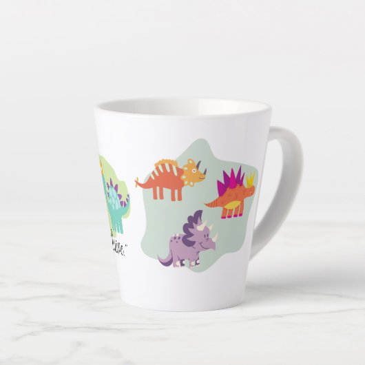 恐竜 カフェラテマグ (右アングル)