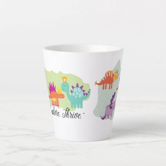 恐竜 カフェラテマグ (正面)