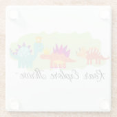 恐竜 ガラスコースター (裏面)