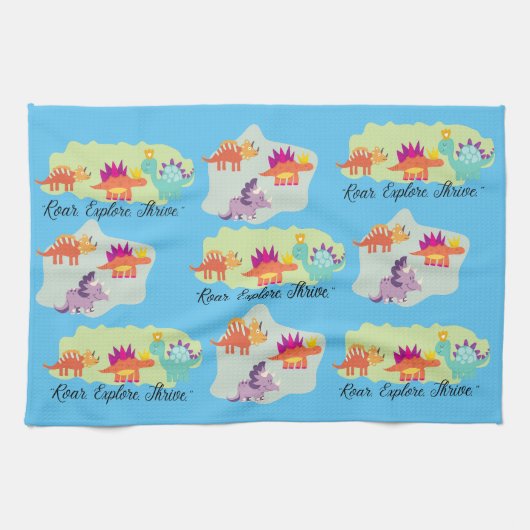 恐竜 キッチンタオル (横)