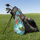 恐竜 ゴルフタオル (グリーン)