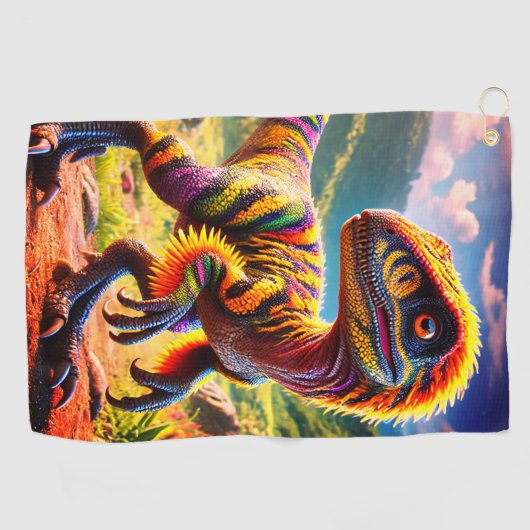 恐竜 ゴルフタオル (横)