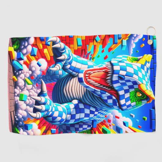 恐竜 ゴルフタオル (横)