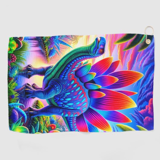 恐竜 ゴルフタオル (横)