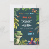 恐竜 サンキューカード (正面)