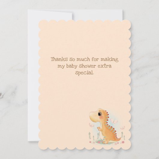 恐竜 サンキューカード (裏面)