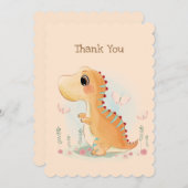 恐竜 サンキューカード (正面/裏面)