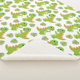 恐竜！シェルパ毛布 シェルパブランケット