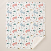 恐竜！シェルパ毛布 シェルパブランケット (正面)