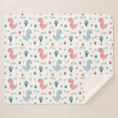 恐竜！シェルパ毛布 シェルパブランケット (正面(横))