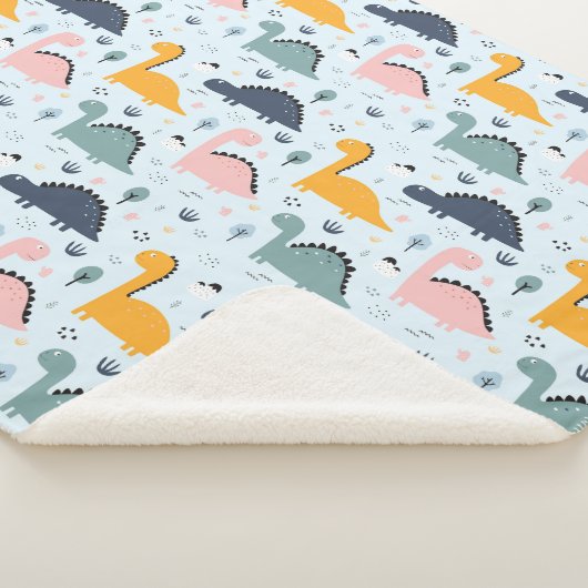 恐竜！シェルパ毛布 シェルパブランケット (3/4)