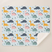 恐竜！シェルパ毛布 シェルパブランケット (正面(横))