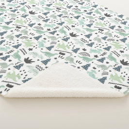 恐竜！シェルパ毛布 シェルパブランケット