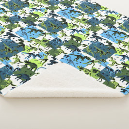 恐竜！シェルパ毛布 シェルパブランケット