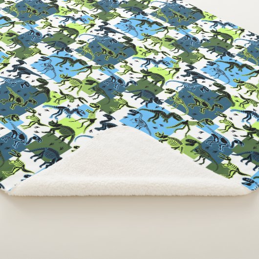 恐竜！シェルパ毛布 シェルパブランケット (3/4)