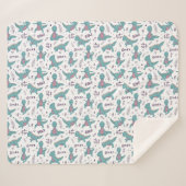 恐竜！シェルパ毛布 シェルパブランケット (正面(横))