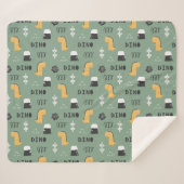 恐竜！シェルパ毛布 シェルパブランケット (正面(横))