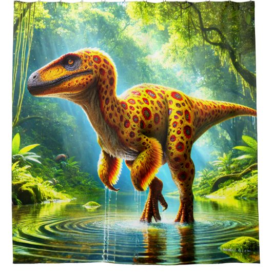 恐竜 シャワーカーテン (正面)