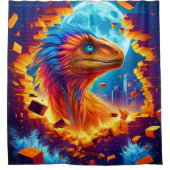 恐竜 シャワーカーテン (正面)