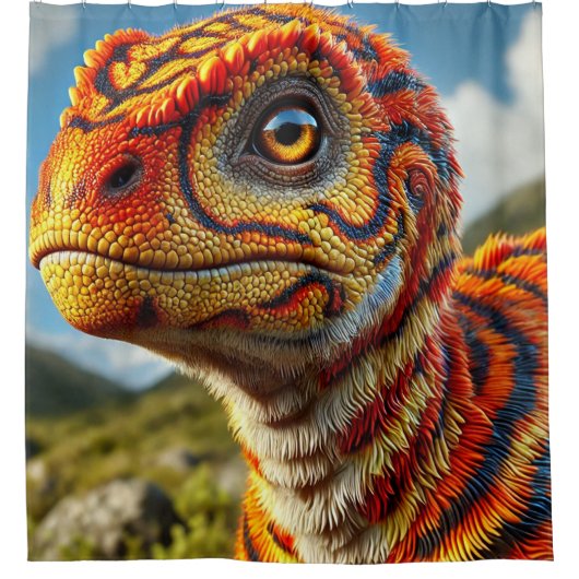 恐竜 シャワーカーテン (正面)