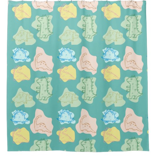 恐竜 シャワーカーテン (正面)