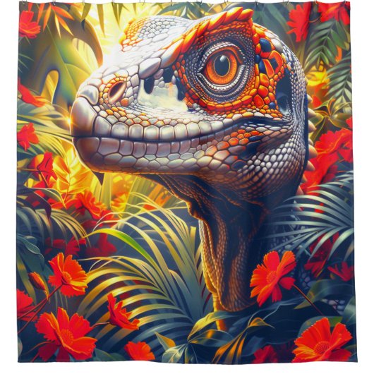 恐竜 シャワーカーテン (正面)