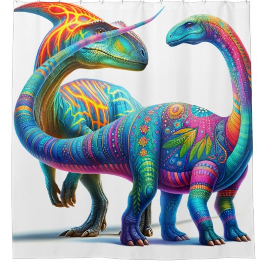 恐竜 シャワーカーテン (正面)