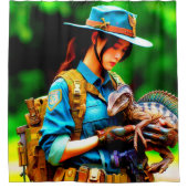 恐竜 シャワーカーテン (正面)