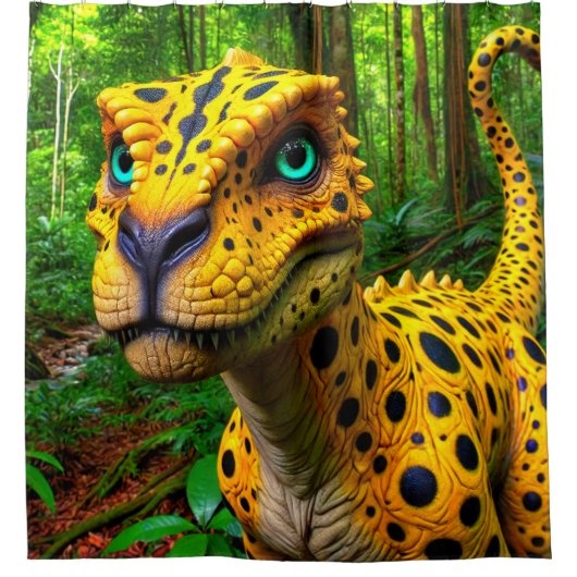 恐竜 シャワーカーテン (正面)