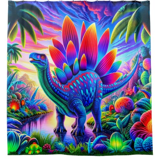 恐竜 シャワーカーテン (正面)