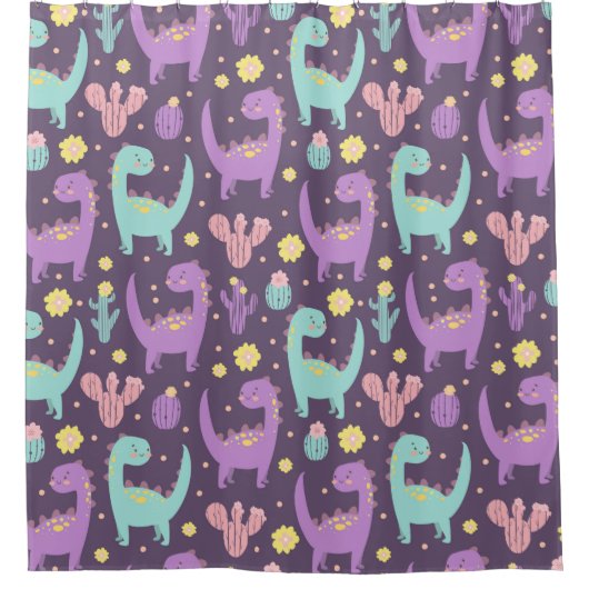 恐竜 シャワーカーテン (正面)