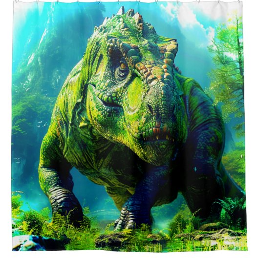 恐竜 シャワーカーテン (正面)