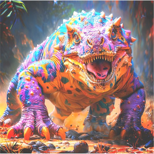 恐竜 シール (正面)