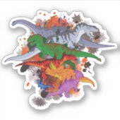 恐竜 シール (正面)