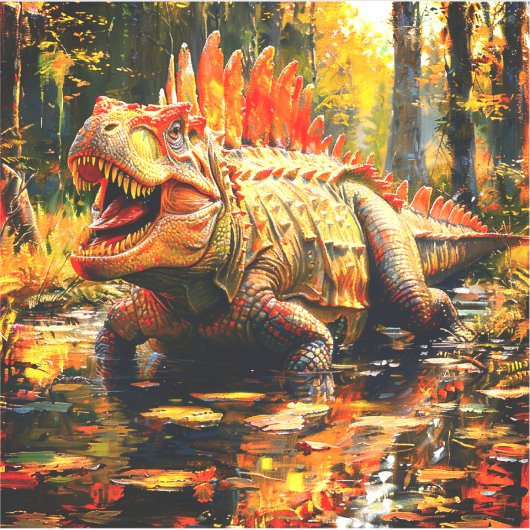 恐竜 シール (正面)