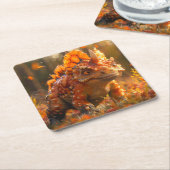 恐竜 スクエアペーパーコースター (アングル)