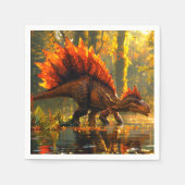 恐竜 スタンダードカクテルナプキン (正面)