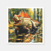 恐竜 スタンダードカクテルナプキン (正面)