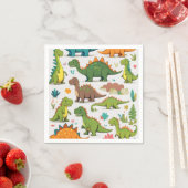 恐竜 スタンダードカクテルナプキン (インサイチュ)