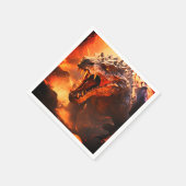 恐竜 スタンダードカクテルナプキン (角)