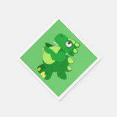 恐竜 スタンダードカクテルナプキン (角)