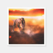 恐竜 スタンダードカクテルナプキン (正面)